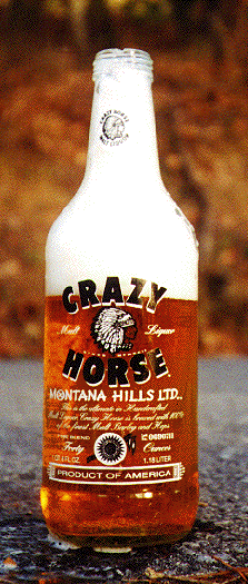 Crazy Horse Malt Liquor bottle 3