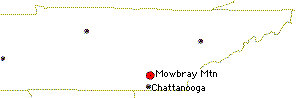 Mowbray Mountain in relation to Chattanooga & Tennessee